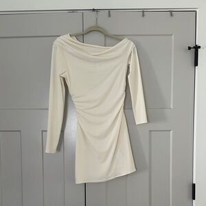 Abercrombie & Fitch one shoulder long sleeve knit mini dress